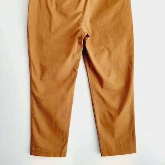LAND'S END Classic Chino Crop Pants Tan Fit 2 Sz 18 Flawed - Picture 8 of 10